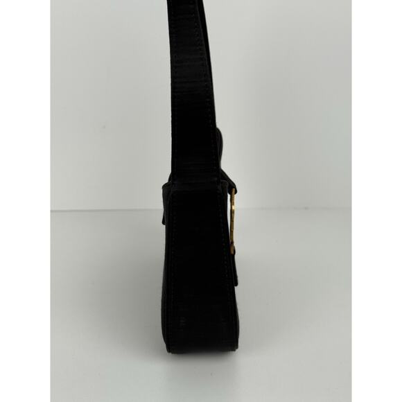 Saint Laurent Le 5 A 7 Mini YSL Women's Shoulder Bag in Black Satin - Picture 5 of 12